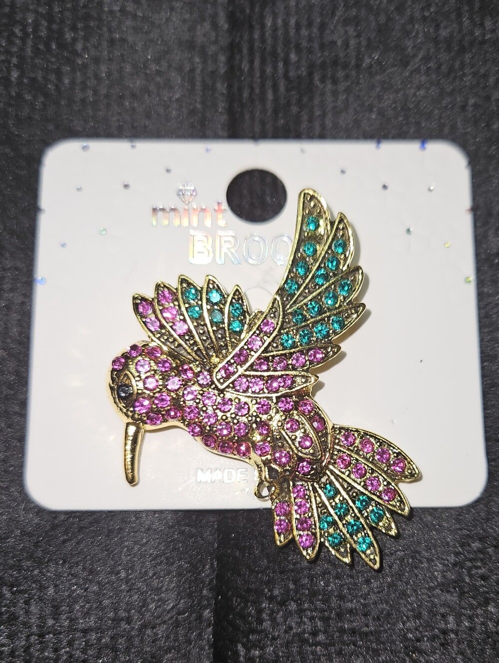 Hummingbird Brooch
